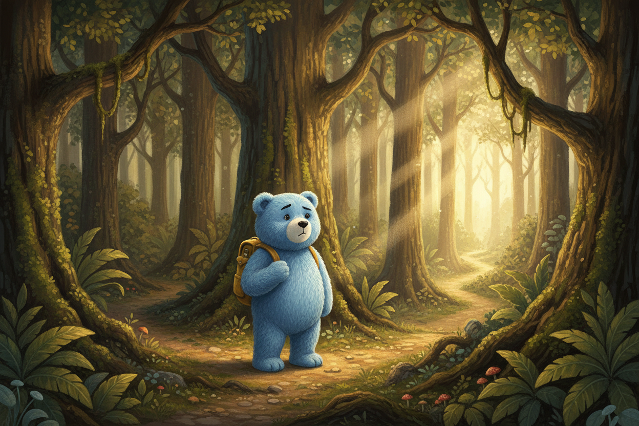 Blue's First Solo Trail