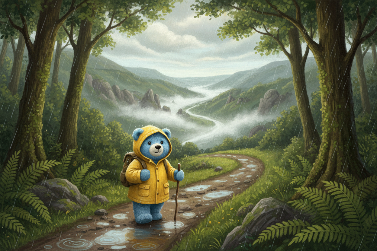 Blue's Guide to Hiking in the Rain
