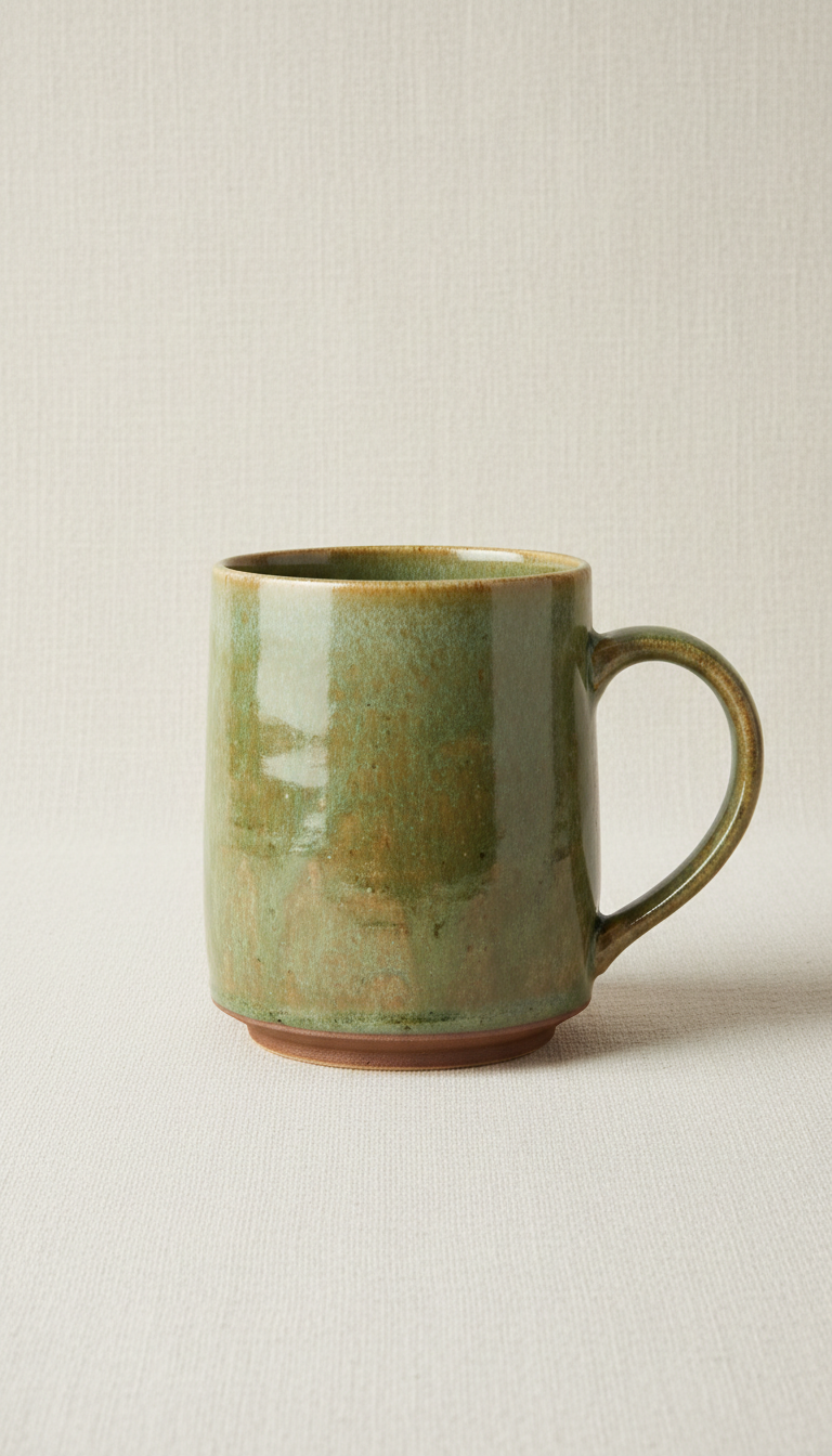 Stoneware Mug in Forest Moss