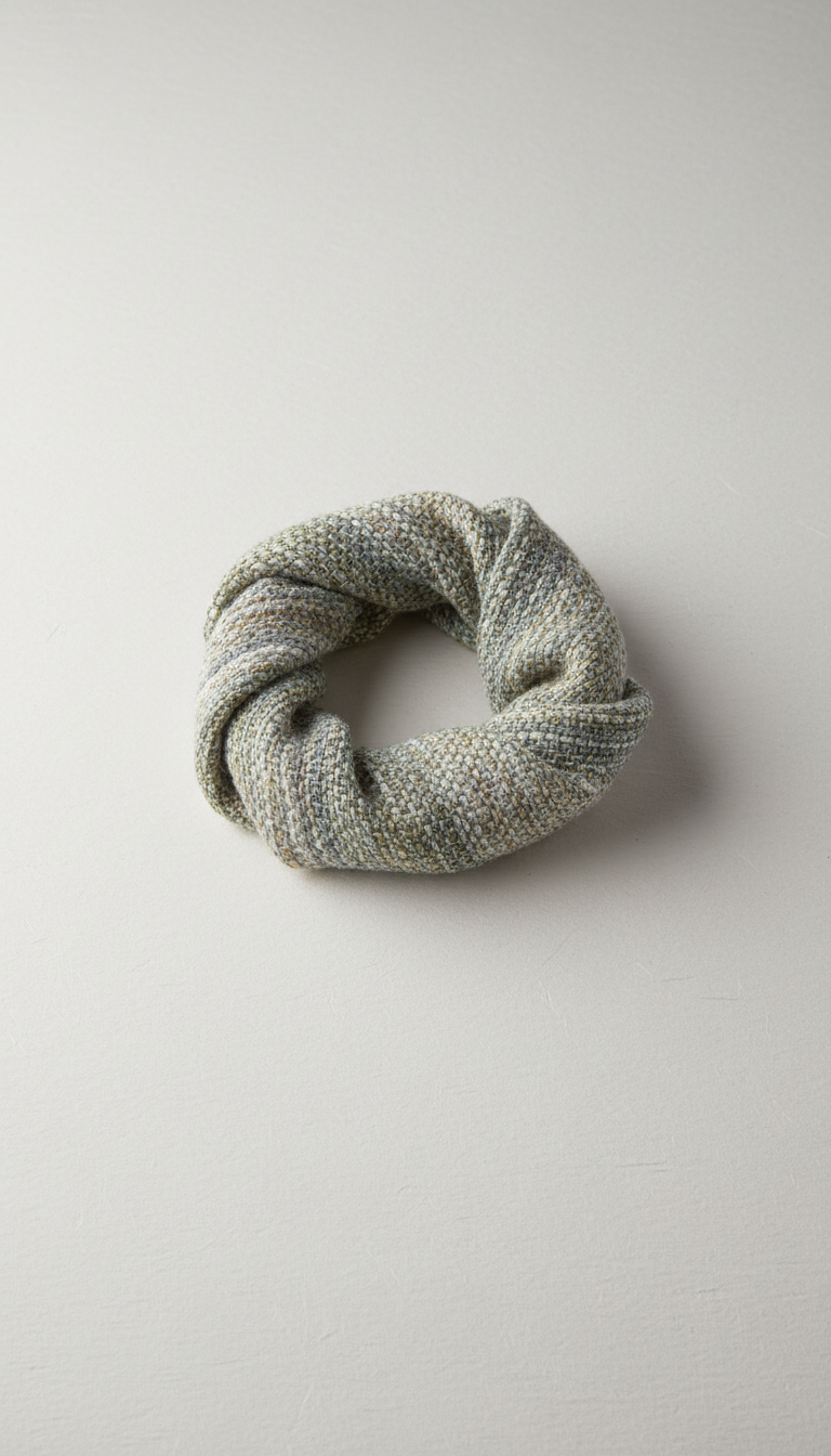 Organic Cotton Scarf in Dried Grass Hue