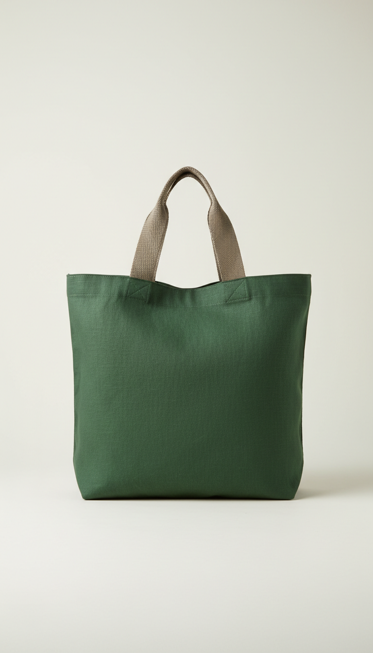 Linen Tote with Forest Walk Print